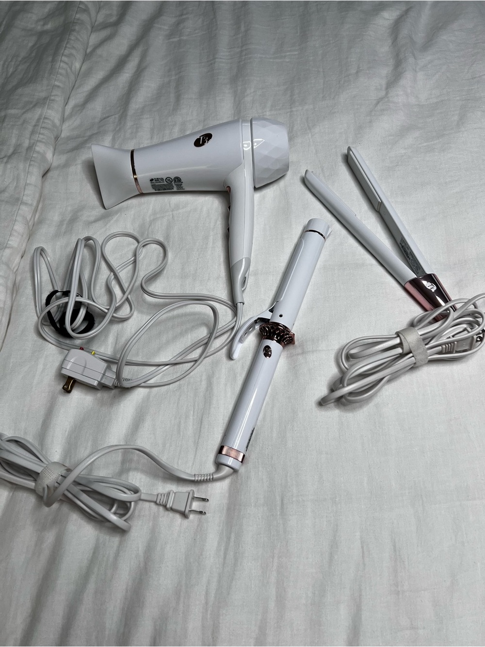 T3 Hair dryer, curling iron, and flat iron set